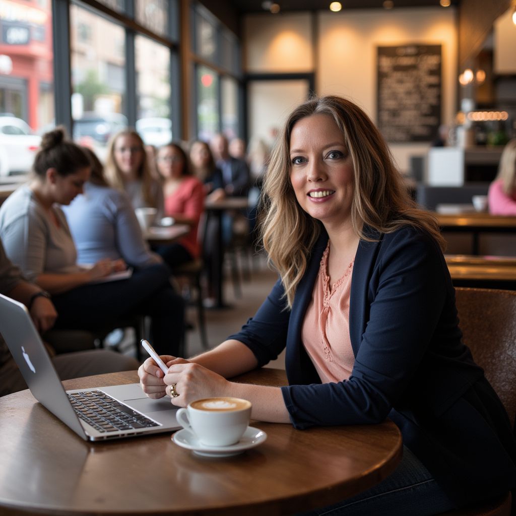 Marketing Results 16 Vicky in coffee shop