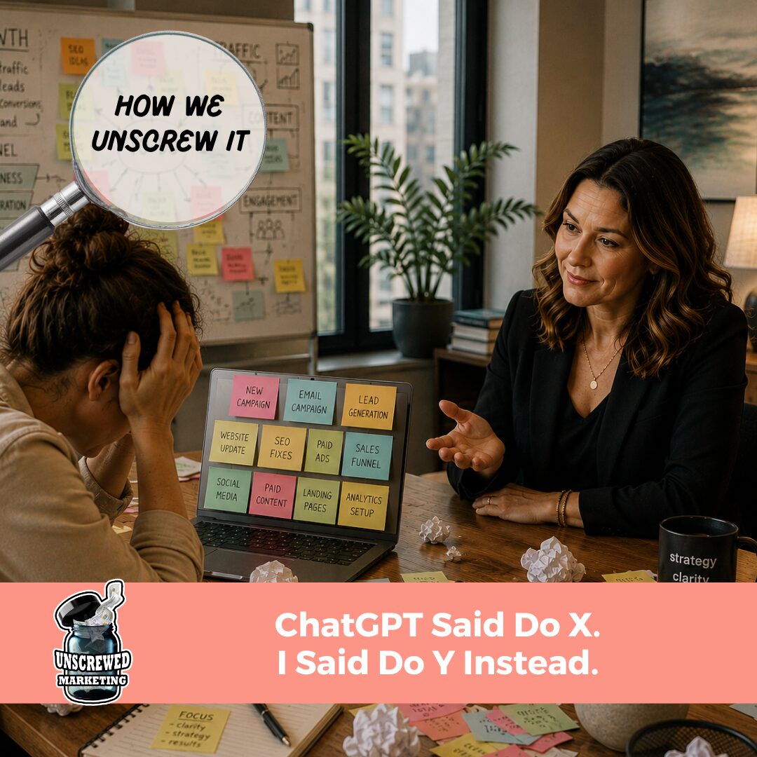 Marketing Resources 2 ChatGPT Told the entrepreneur to Add More Package I Told Her to Remove Friction Instead